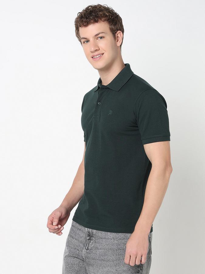 Solid Polo T-Shirt with Short Sleeves image number 1