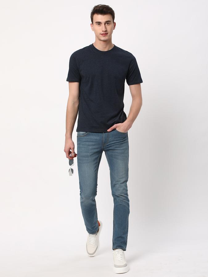 Men Regular Fit Round-Neck T-Shirt image number 1