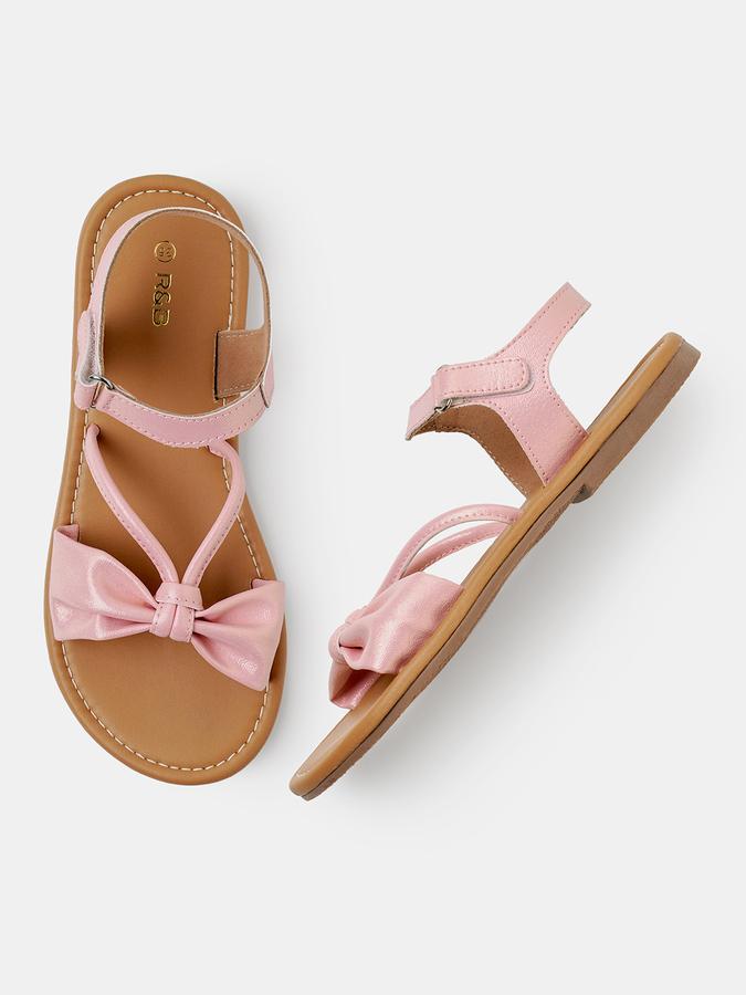 R&B Girls Flat Sandals With Bow image number 0