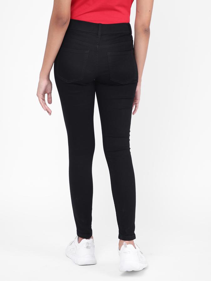 R&B Women Black Jeggings image number 2