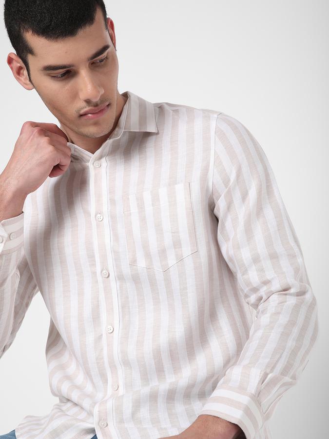 R&B White Men Casual Shirts