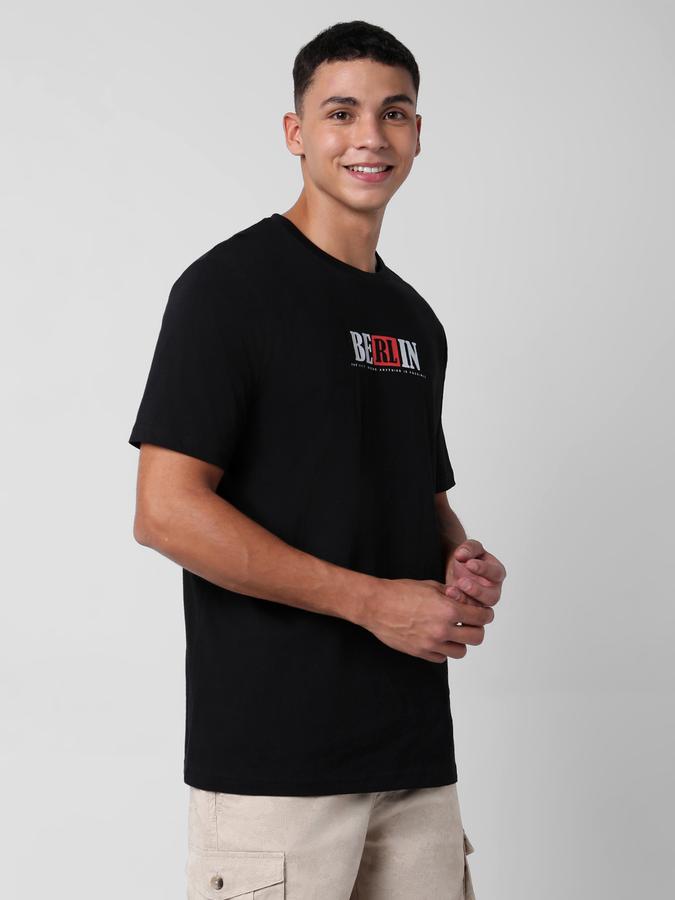 Typographic Print Round Neck T-Shirt image number 2