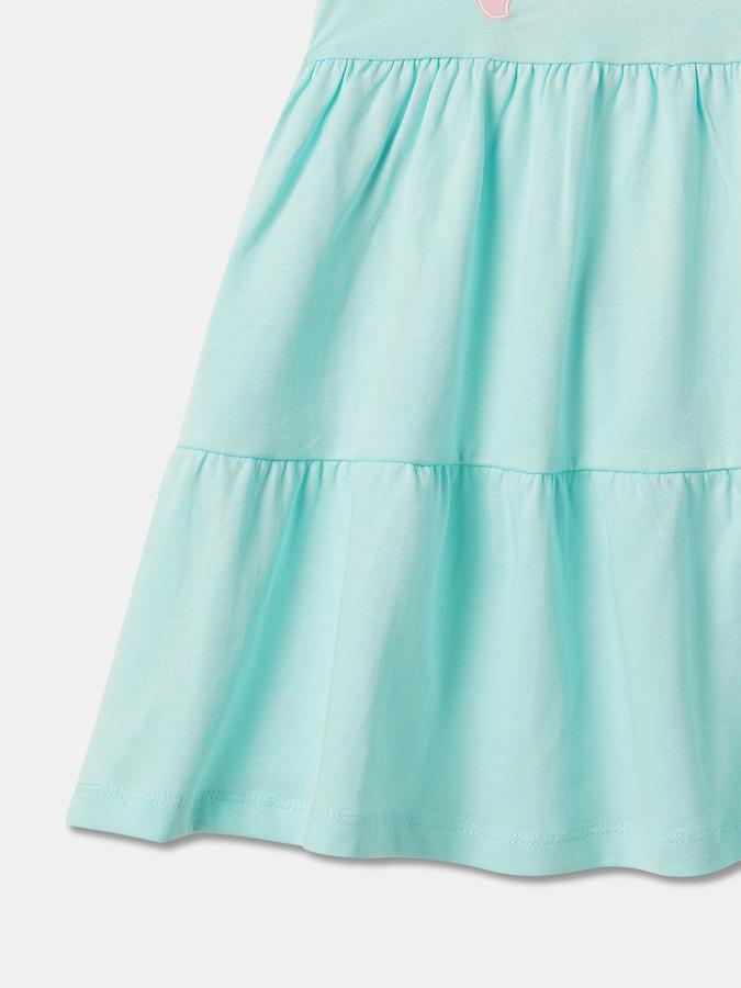 Girls A-Line Dress with Short Sleeves image number 3
