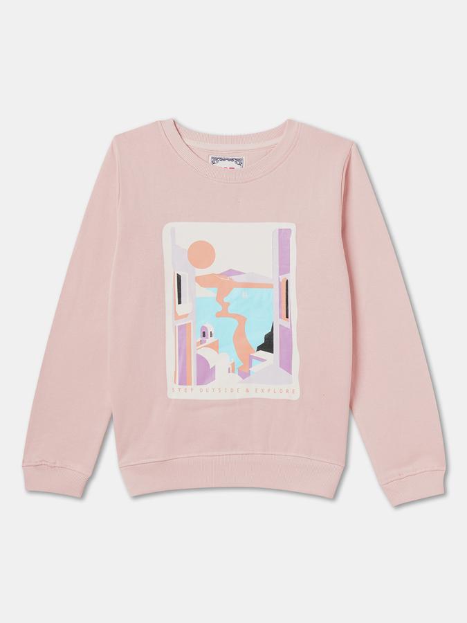 Full Sleeve Graphic Print Girls Sweatshirt image number 0