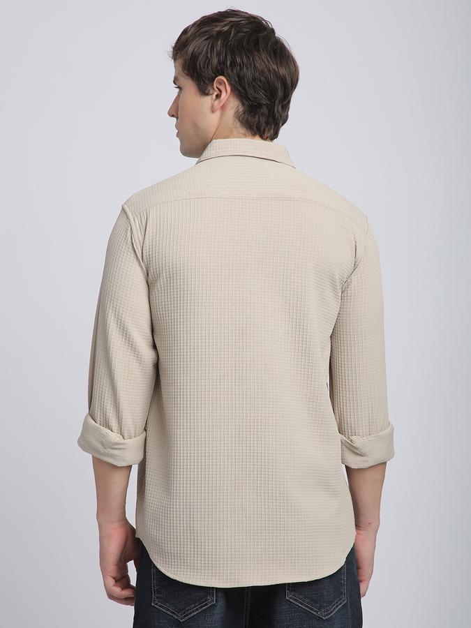 Men Self Design Casual Shirt image number 2