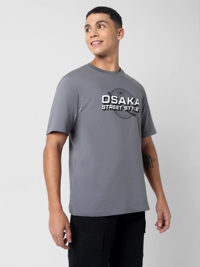 Typographic Print Round Neck T-Shirt image number 2