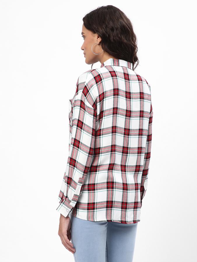 R&B Women's Oversized Check Shirt image number 2