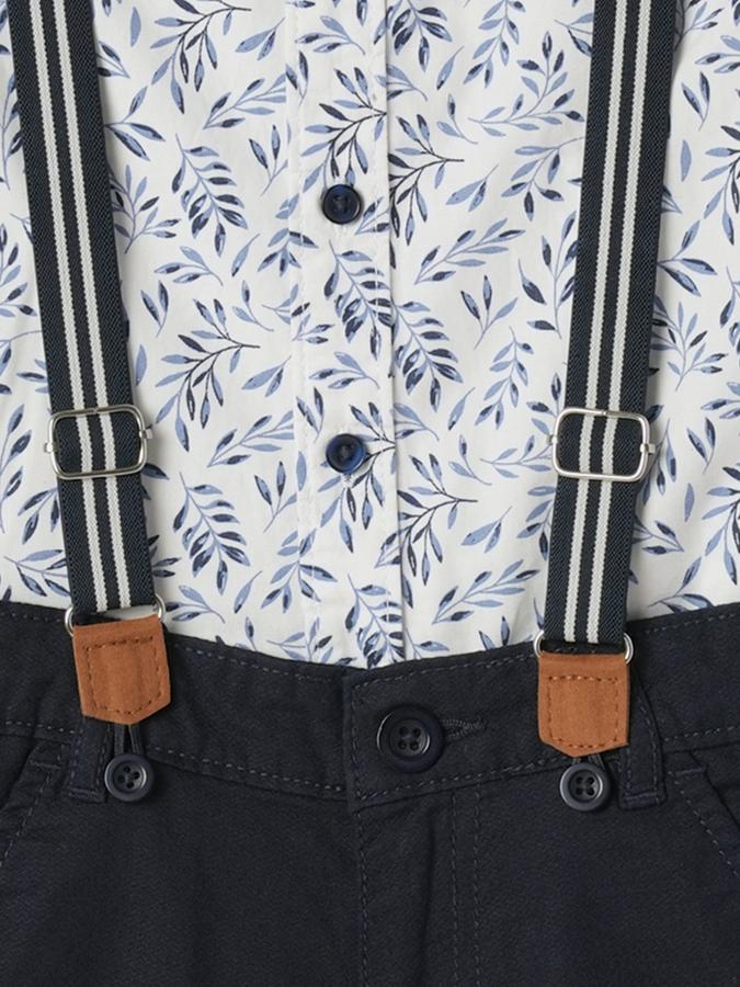 Boys Micro Print Suit Set image number 3