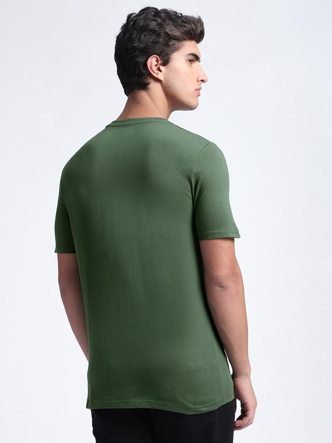 Men Cotton Regular Fit Crew Neck Graphic T-shirt