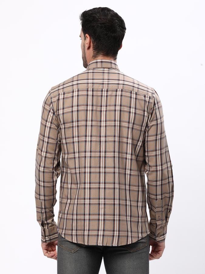 Men Regular Fit Checked Shirt image number 2