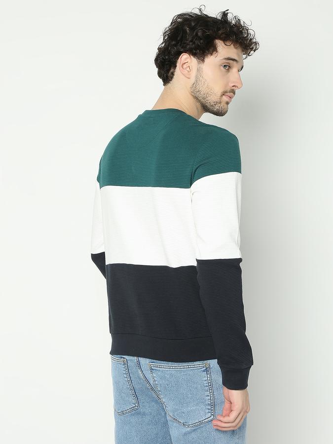 Men Colourblock Regular Fit Sweatshirt image number 3