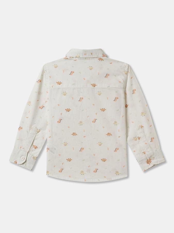 Boys Relaxed Fit Full Sleeve Button-Down Collar Shirt