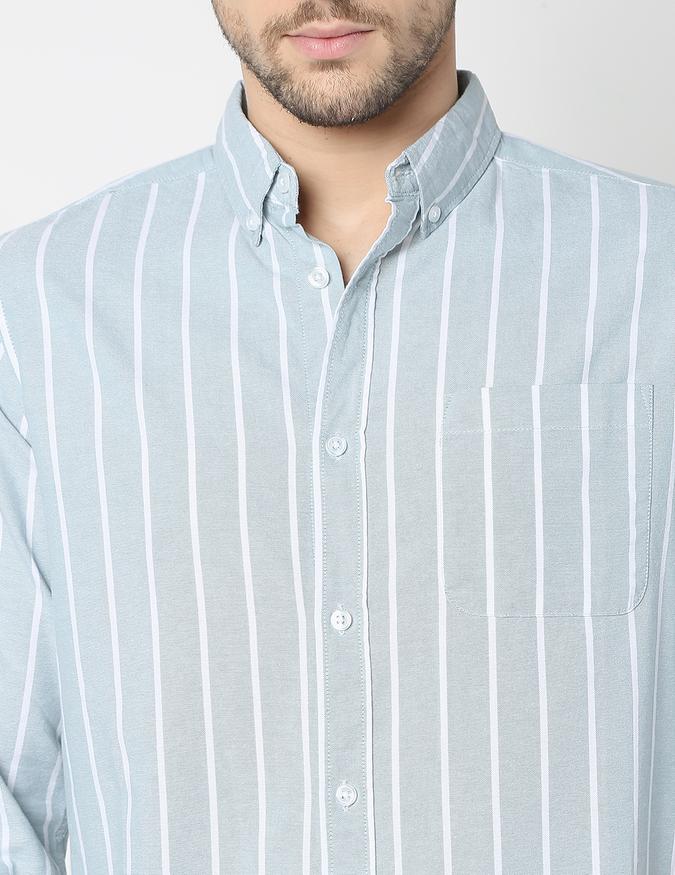 Men Striped Regular Fit Shirt image number 3