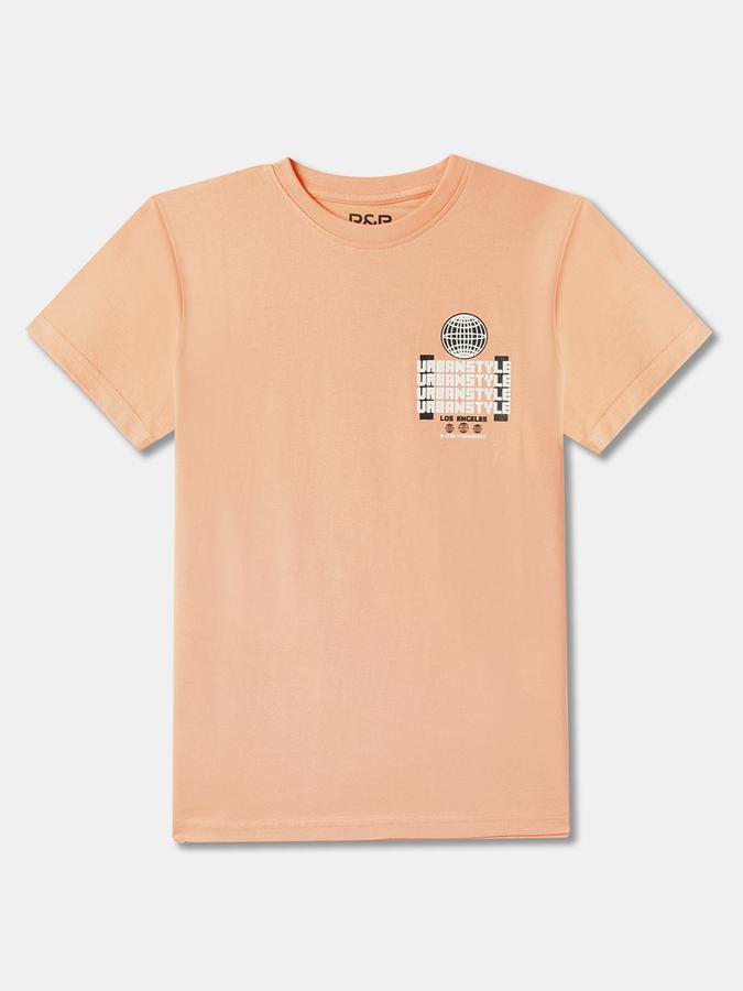 Boy Graphic Print Round-Neck T-Shirt