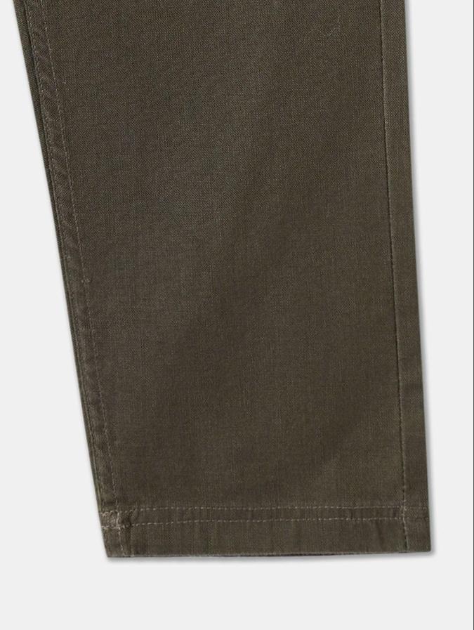 R&B Boys Green Regular Fit Solid Pant