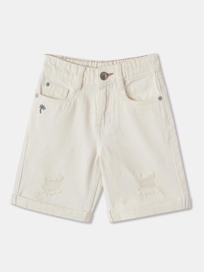 R&B Short For Boys Casual Solid Pure Cotton 