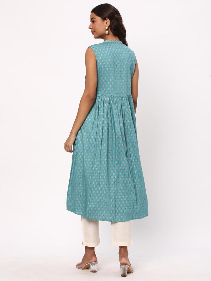 R&B Women Blue Kurtas image number 2