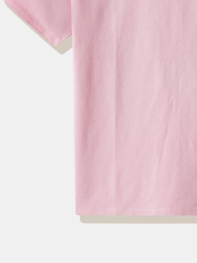 Girls Cotton Regular Fit Crew Neck Short Sleeve Graphic Top