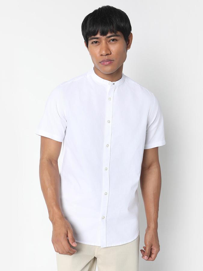 R&B Men's Solid Casual Shirt