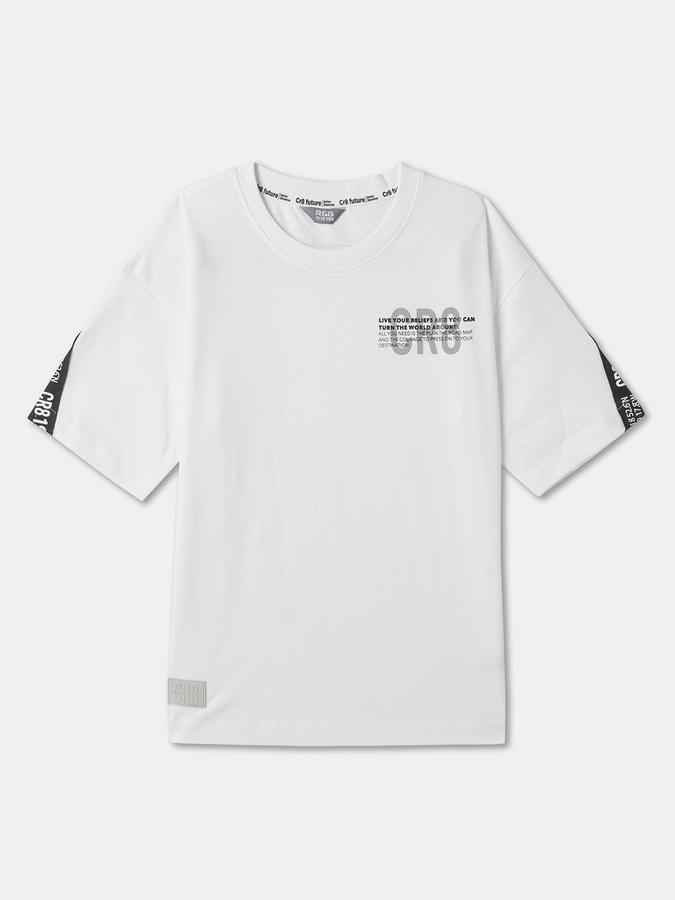 Boys Typographic Print Crew-Neck T-Shirt image number 0