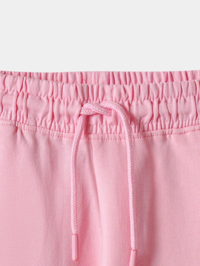 Girls Cotton Regular Fit Drawstring Waist Printed Pants