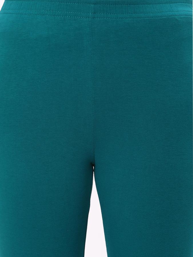 Women Cotton Blend High Rise Full Length Solid Leggings