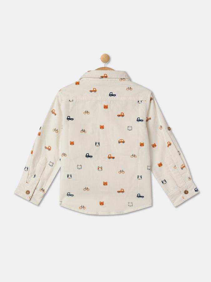Boys Graphic Print Full-Sleeve Shirt image number 1