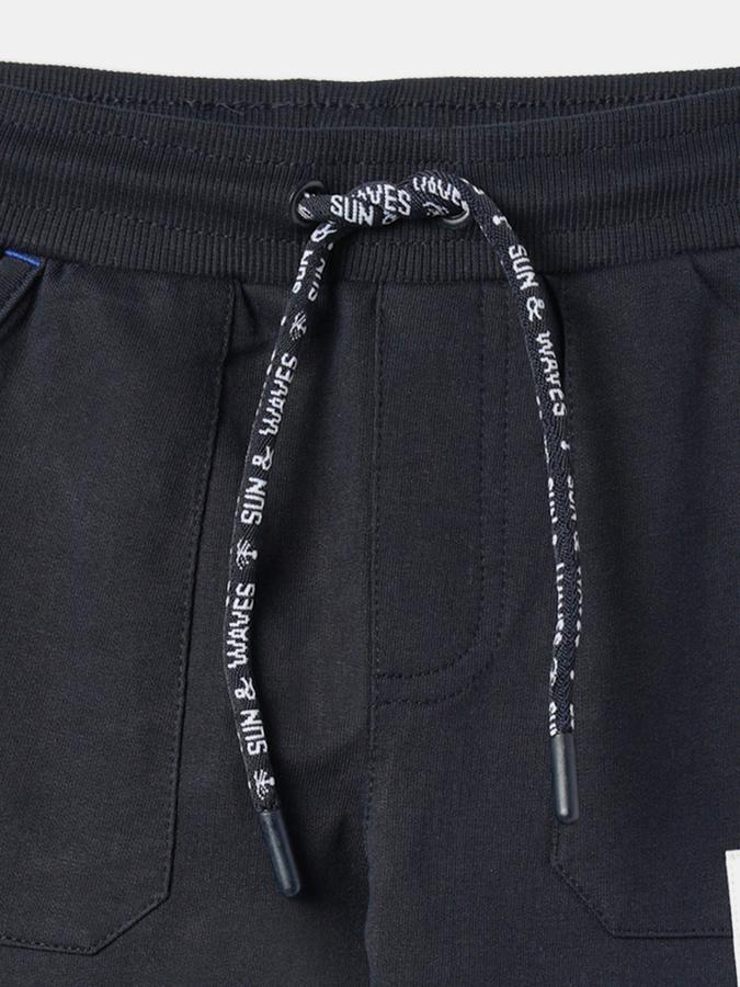 Boys Typographic Print Joggers with Drawstring Waist image number 3