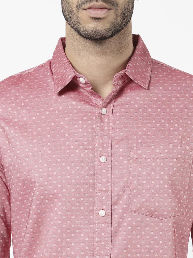 R&B Men Pink Casual Shirts image number 3
