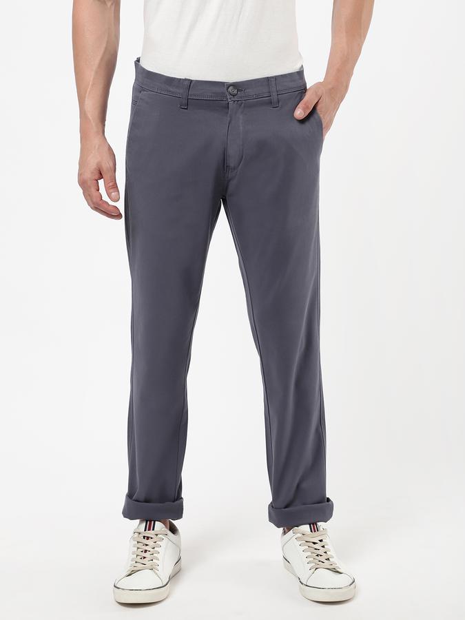 R&B Men Blue Casual Trousers image number 0