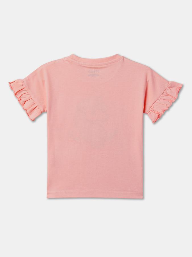 Girls Embellished Top with Short Sleeves image number 1