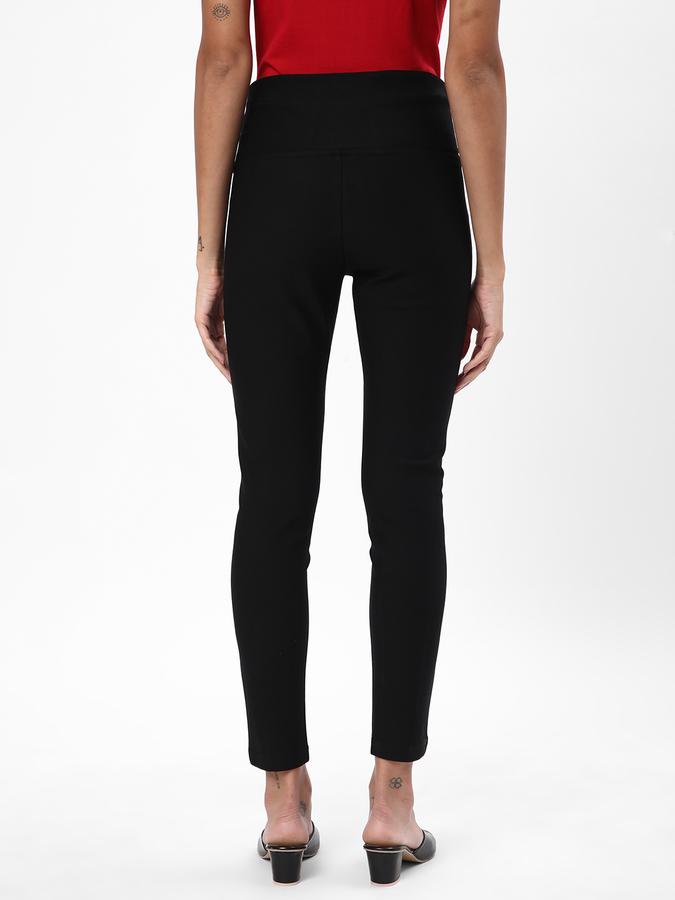 R&B Women's Ponte Pants With Button Details image number 2