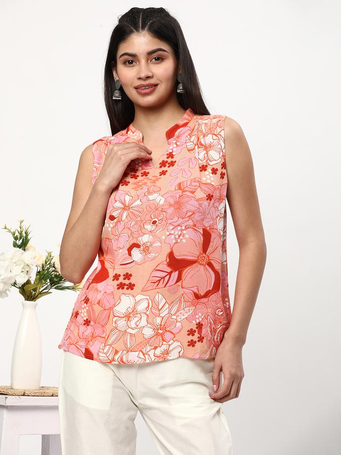 R&B Women's Pink Printed Top