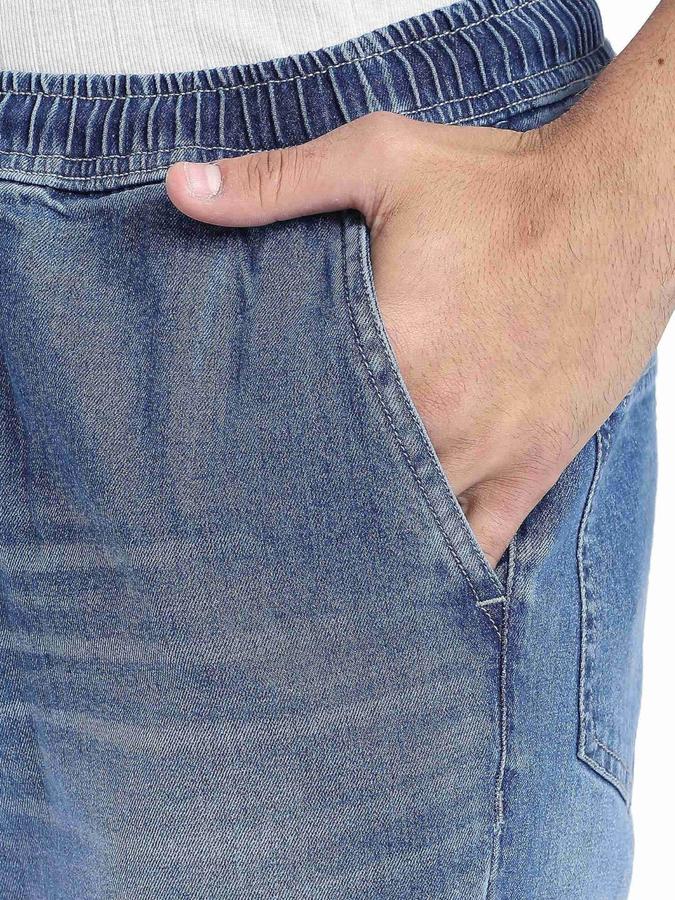 R&B Blue Relaxed Fit Men Mid Rise Jeans