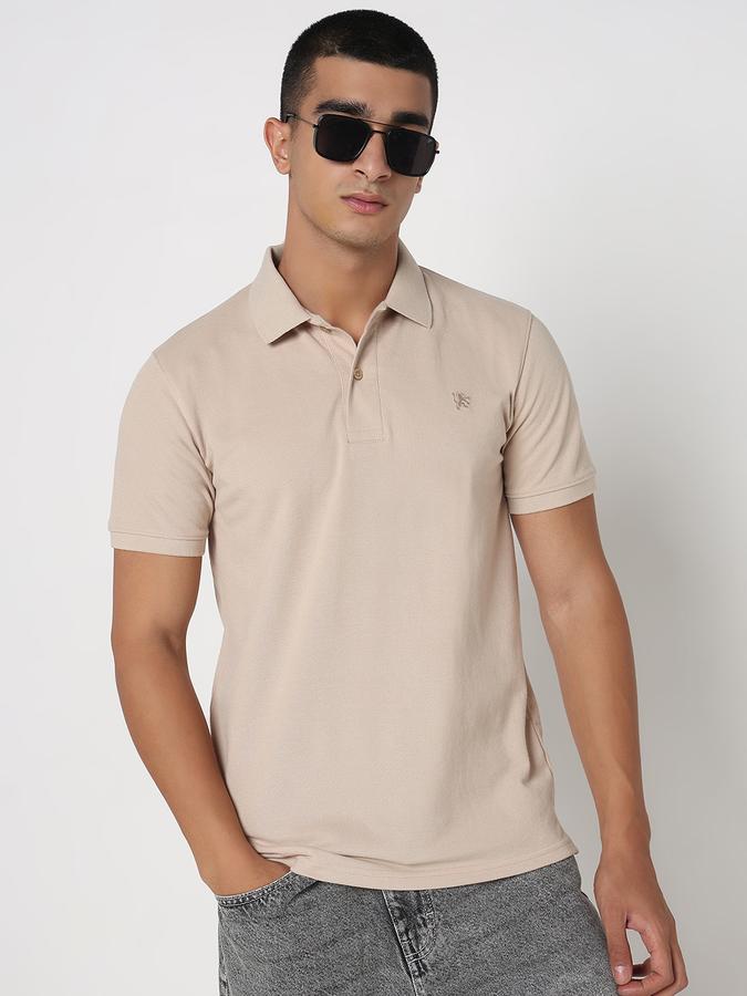 MENS Short Sleeves SOLID POLO WITH DTM EMBROIDERY- DRY FIT