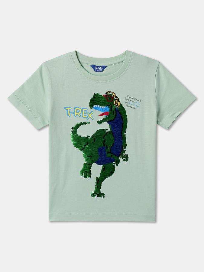 Boys Regular Fit Short Sleeve Crew Neck T-Shirt