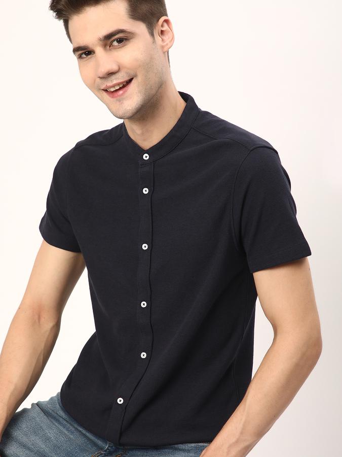 R&B Men Blue Casual Shirts image number 0