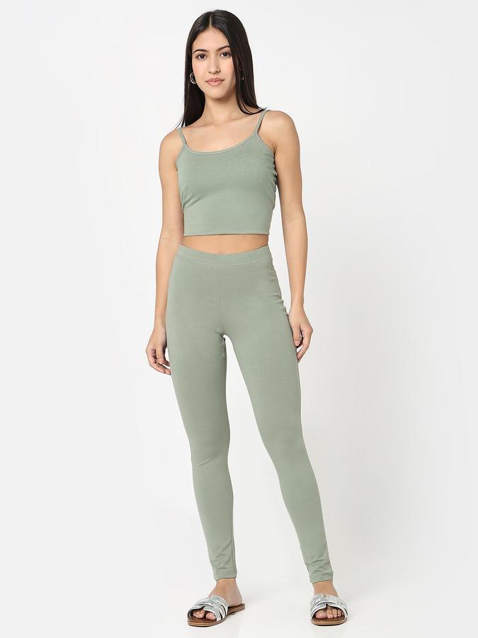 R&B Women Jade Solid Leggings