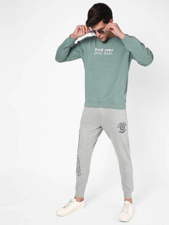 R&B Men Green Sweatshirts & Hoodies image number 1