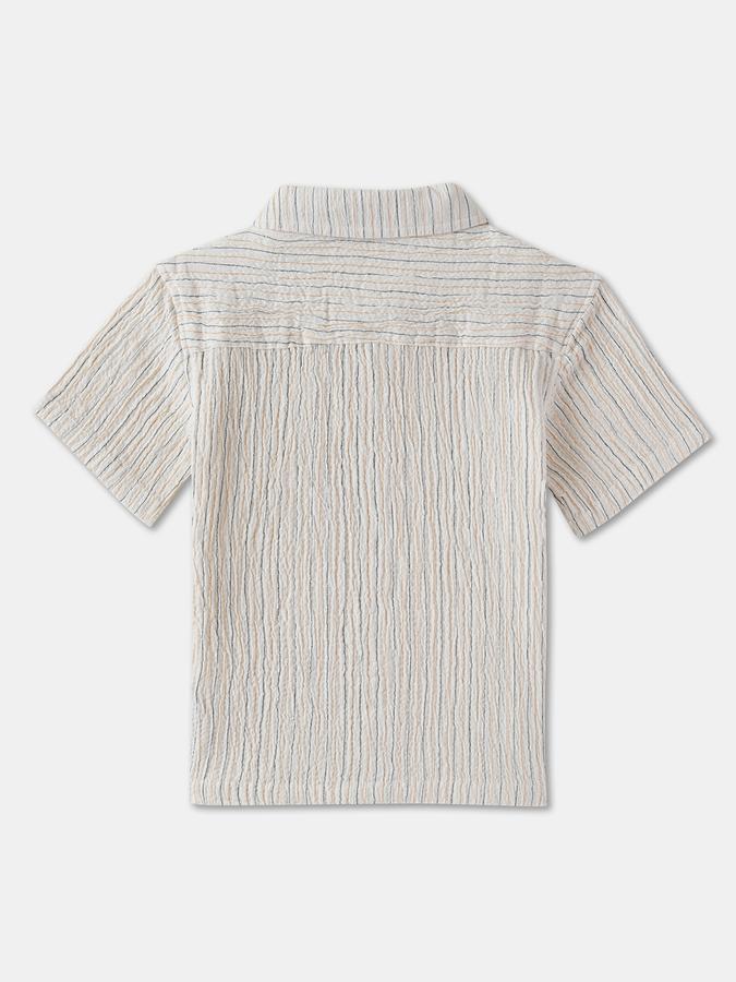 R&B Boys LONG SLEEVE Stripes WOVEN SHIRT image number 1