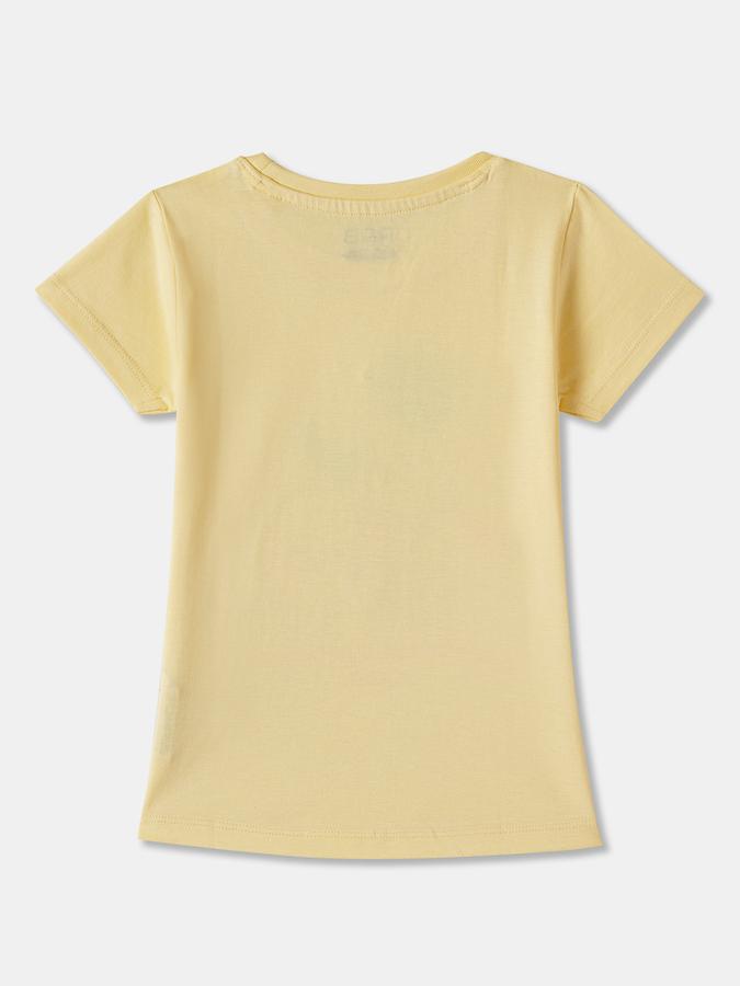 R&B Girls Graphic Print Pure Cotton Regular T Shirt image number 1