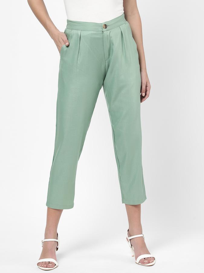 R&B Women's Solid Peg Trousers image number 0