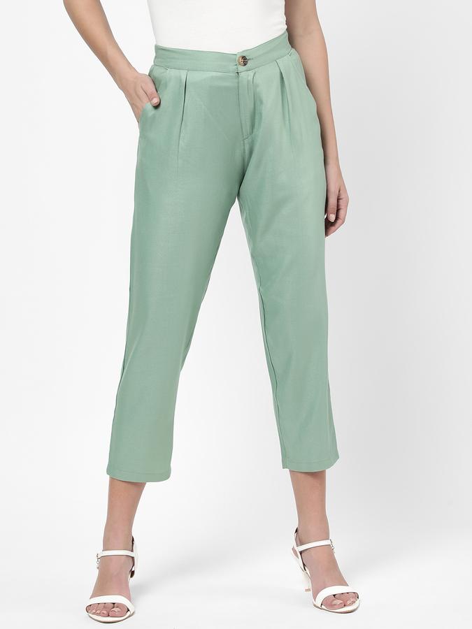 R&B Women's Solid Peg Trousers