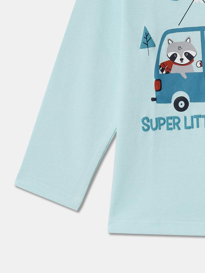 Baby Boys Graphic Print Pure Cotton Regular T Shirt image number 3