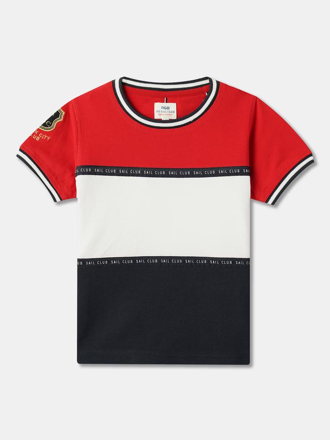 Boy Colourblock Round-Neck T-Shirt image number 0