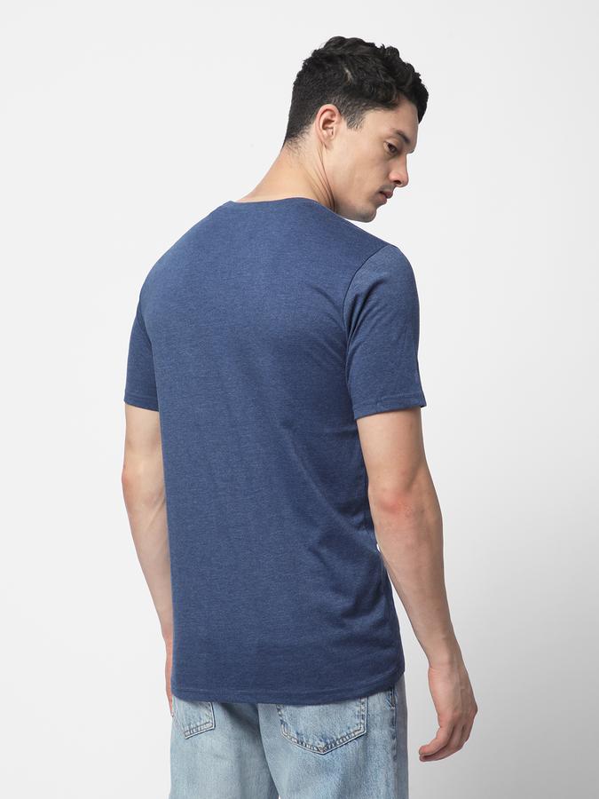 R&B MEN'S Solid T-Shirt with Crew Neck and Short Sleeves image number 2