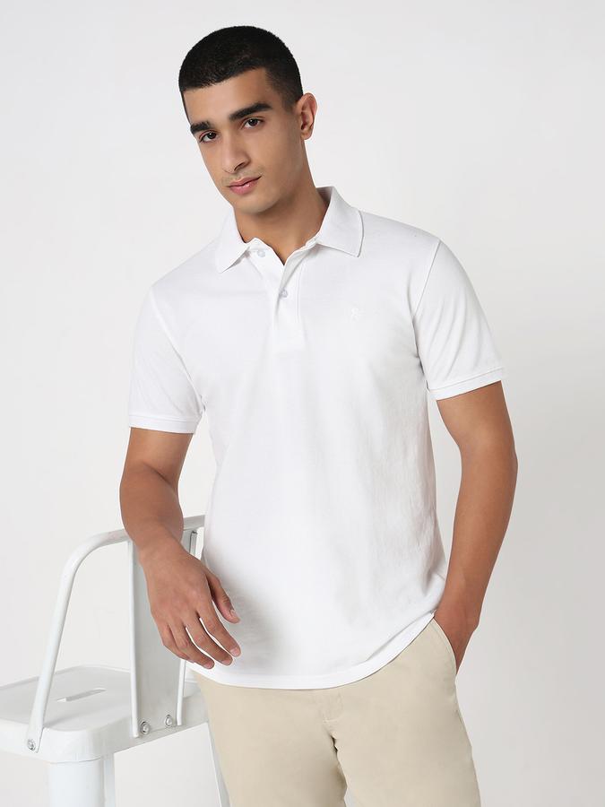MENS Short Sleeves SOLID POLO WITH DTM EMBROIDERY- DRY FIT