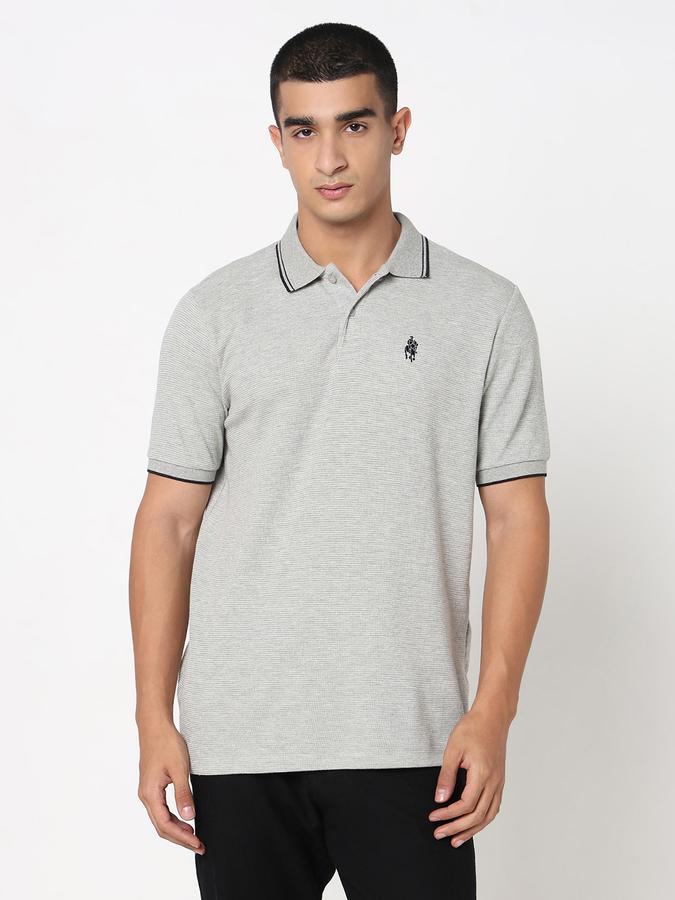 MENS TEXTURE POLO image number 1