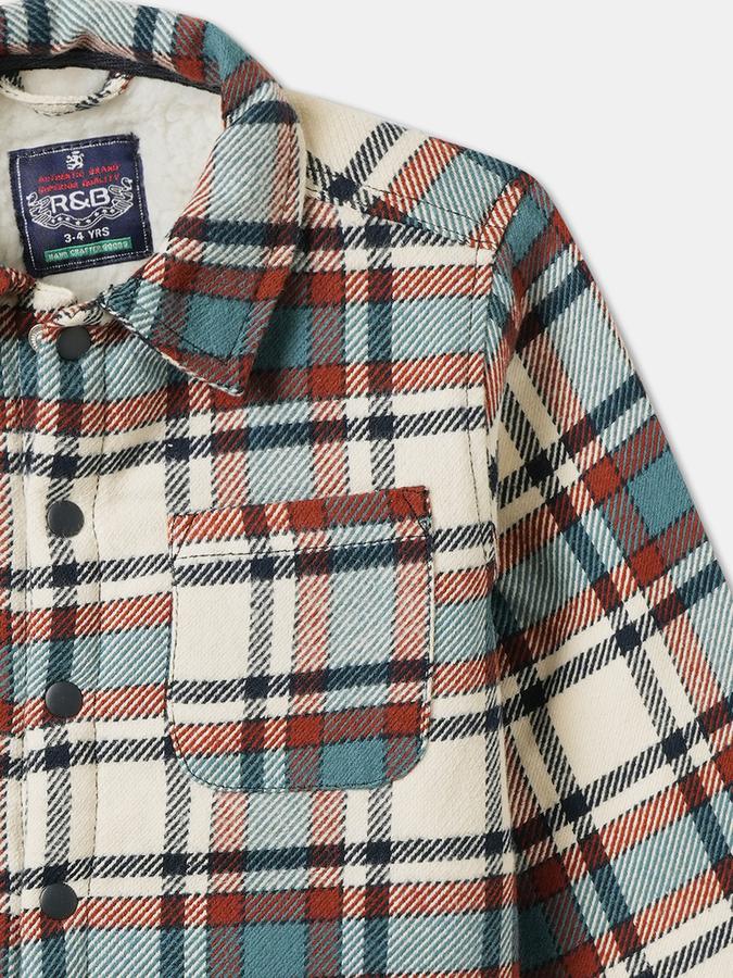 Boys Regular Fit Full Sleeve Spread Collar Shirt