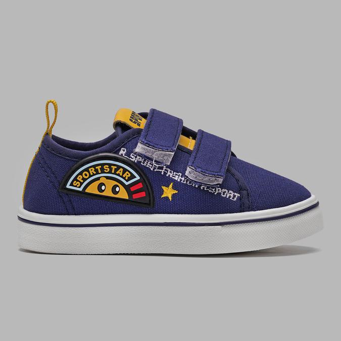 R&B Boy's Blue Printed Velcro Shoes image number 1